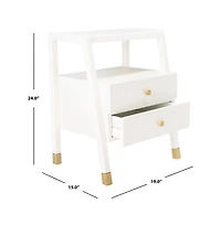 Cove 2 Drawer 1 Shelf Accent Table