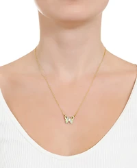 Women's Crystal Butterfly Necklace