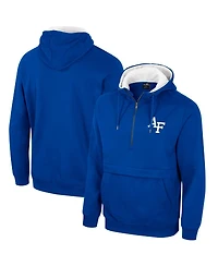 Men's Colosseum Royal Air Force Falcons Half-Zip Hoodie