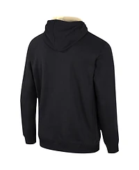 Men's Colosseum Black Army Knights Half-Zip Hoodie