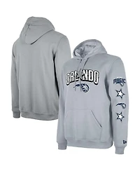 Men's New Era Gray Orlando Magic Big 2023/24 City Edition Jersey Pullover Hoodie