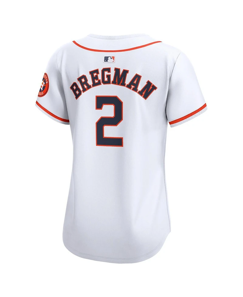 Women's Nike Alex Bregman White Houston Astros Home Limited Player Jersey