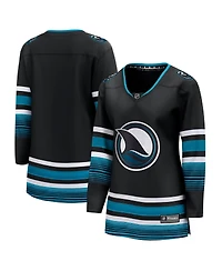 Women's Fanatics Black San Jose Sharks Alternate Premier Breakaway Jersey