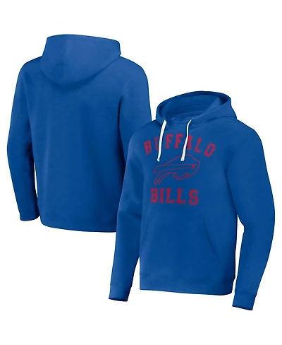 Men's Nfl x Darius Rucker Collection by Fanatics Royal Distressed Buffalo Bills Coaches Pullover Hoodie