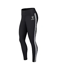 Women's Wear by Erin Andrews Black Las Vegas Raiders Color Block Leggings