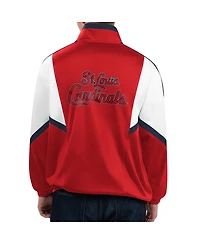 Men's Starter Red St. Louis Cardinals Lead Runner Full-Zip Jacket
