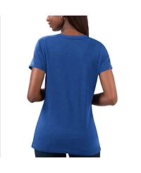 Women's G-iii 4Her by Carl Banks Royal Daniel Suarez Snap V-Neck T-shirt