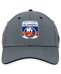 Men's Fanatics Gray New York Islanders Authentic Pro Home Ice Flex Hat