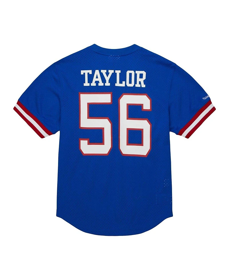 Men's Mitchell & Ness Lawrence Taylor Royal New York Giants Retired Player Name and Number Mesh Top