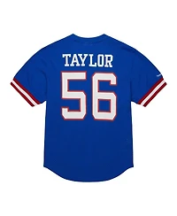 Men's Mitchell & Ness Lawrence Taylor Royal New York Giants Retired Player Name and Number Mesh Top