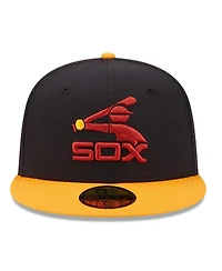 Men's New Era Navy, Gold Chicago White Sox Primary Logo 59FIFTY Fitted Hat