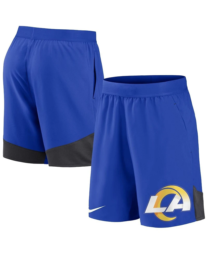 Men's Nike Royal Los Angeles Rams Stretch Performance Shorts