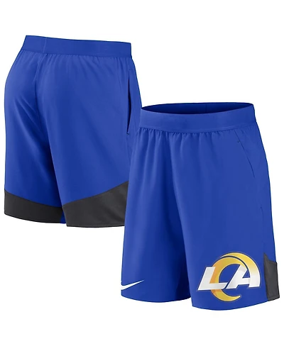 Men's Nike Royal Los Angeles Rams Stretch Performance Shorts