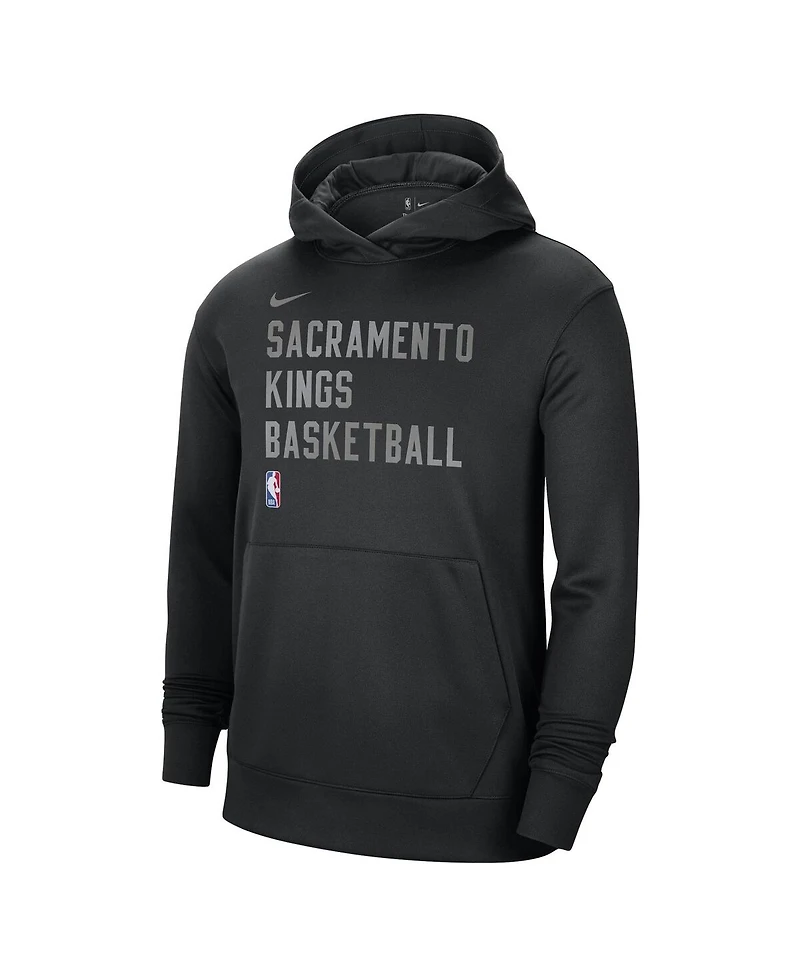 Men's and Women's Nike Black Sacramento Kings 2023/24 Performance Spotlight On-Court Practice Pullover Hoodie