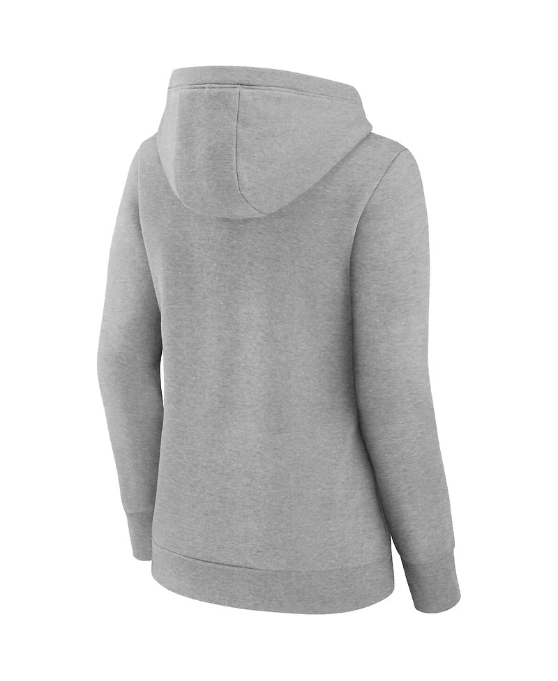 Women's Fanatics Heathered Gray Los Angeles Rams Super Bowl Lvi Champions Locker Room Trophy Collection Pullover Hoodie