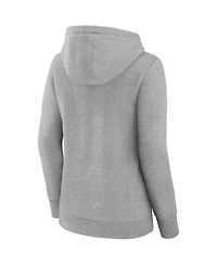 Women's Fanatics Heathered Gray Los Angeles Rams Super Bowl Lvi Champions Locker Room Trophy Collection Pullover Hoodie