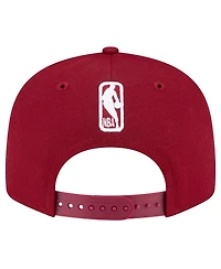 Men's New Era Wine Cleveland Cavaliers Official Team Color 9FIFTY Snapback Hat