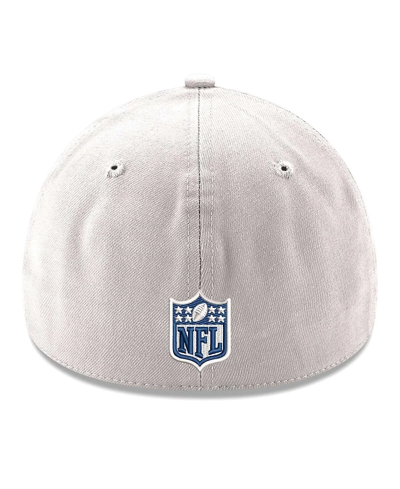 Men's New Era White Dallas Cowboys Logo 39THIRTY Flex Hat