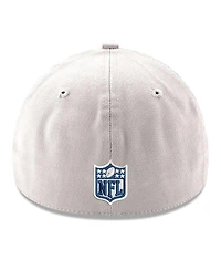 Men's New Era White Dallas Cowboys Logo 39THIRTY Flex Hat