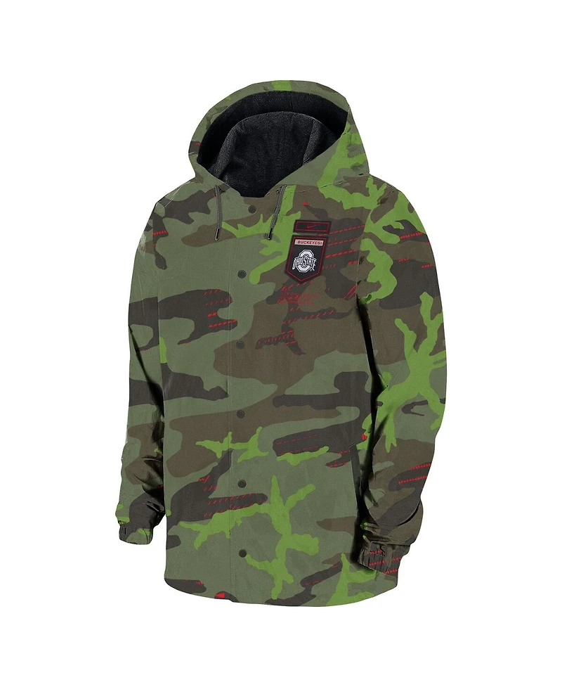 Men's Nike Camo Ohio State Buckeyes Hoodie Full-Snap Jacket