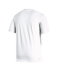 Men's adidas White Kansas Jayhawks Locker Lines Softball Fresh T-shirt