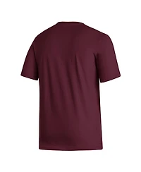 Men's adidas Maroon Mississippi State Bulldogs Locker Lines Softball Fresh T-shirt
