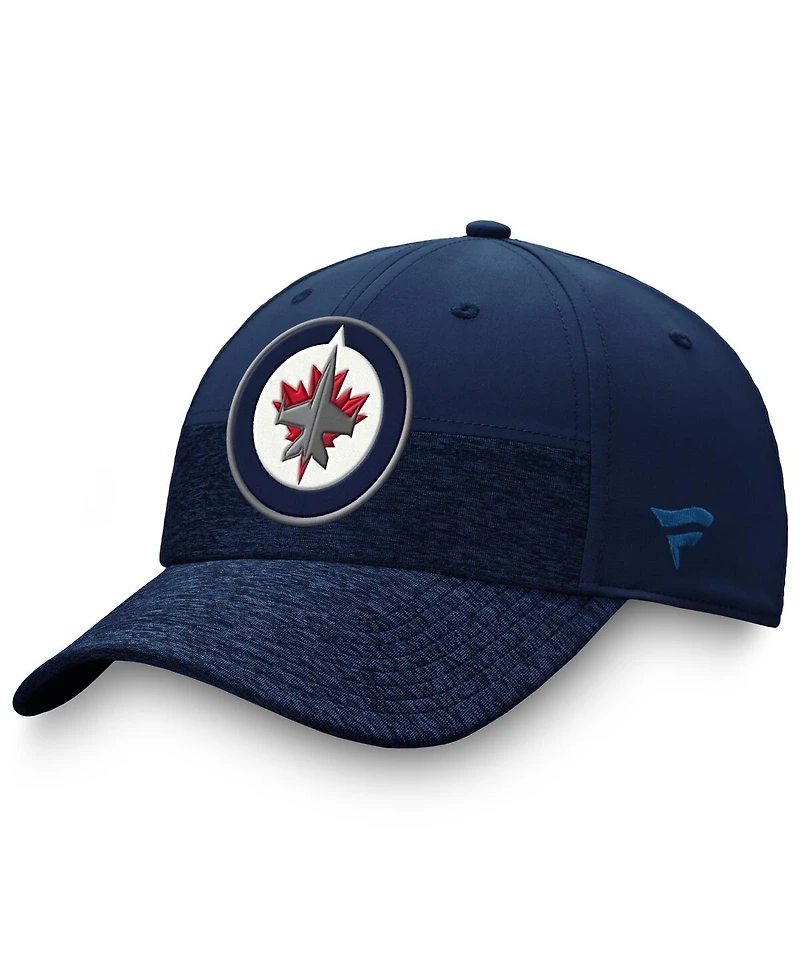 Men's Fanatics Navy Winnipeg Jets Authentic Pro Locker Room 2-Tone Flex Hat