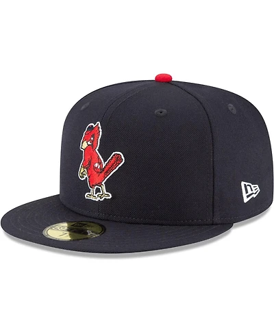 Men's New Era Navy St. Louis Cardinals Cooperstown Collection Wool 59FIFTY Fitted Hat