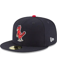 Men's New Era Navy St. Louis Cardinals Cooperstown Collection Wool 59FIFTY Fitted Hat