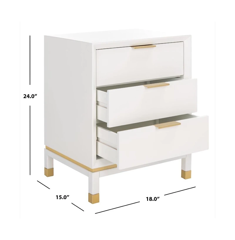 Baskin 3 Drawer Accent Table
