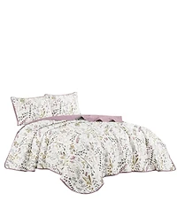 MarCielo 3 Piece Printed Quilt Set Lightweight Bedspread Set Lara - King