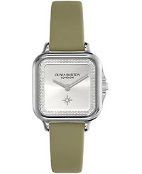 Olivia Burton Women's Grosvenor Green Leather Watch 28mm