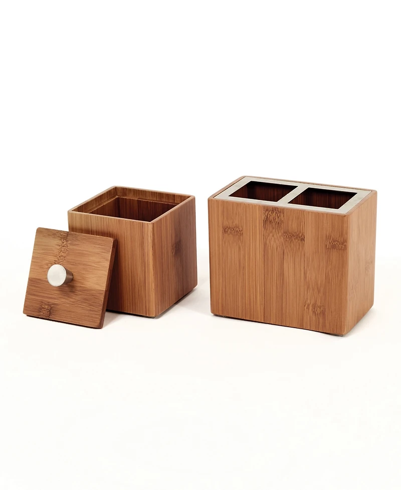 Seville Classics 5-Piece Bamboo Bath and Vanity Set