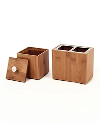 Seville Classics 5-Piece Bamboo Bath and Vanity Set
