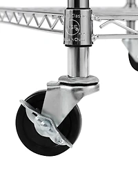 Seville Classics Stainless-Steel Top Utility Cart, Nsf Certified