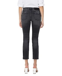 Flying Monkey Women's Mid Rise Slim Straight Jeans