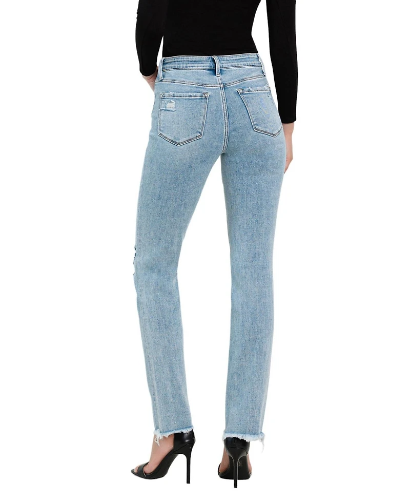 Flying Monkey Women's High Rise Straight Jeans