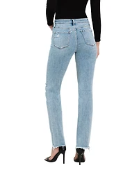 Flying Monkey Women's High Rise Straight Jeans