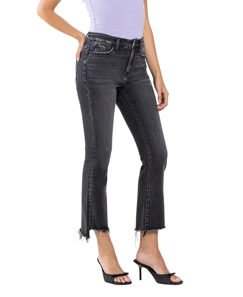 Vervet Women's High Rise Cropped Flare Jeans