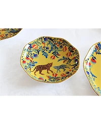 Jessie Zhao New York Amazon Rainforest Bone China Side Plate In Yellow