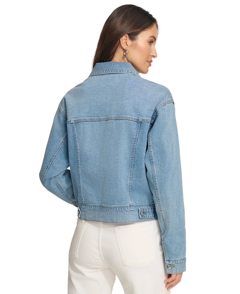 Dkny Women's Foundation Denim Trucker Jacket