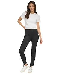 Dkny Slim Leg Pull On Ponte Ankle Pant