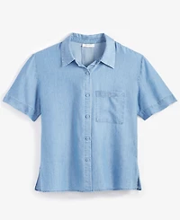 On 34th Women's Easy Button Front Shirt, Created for Macy's