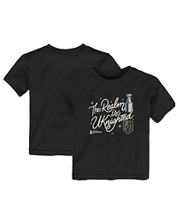 Baby Boys and Girls Fanatics Black Vegas Golden Knights 2023 Stanley Cup Champions Celebration T-shirt