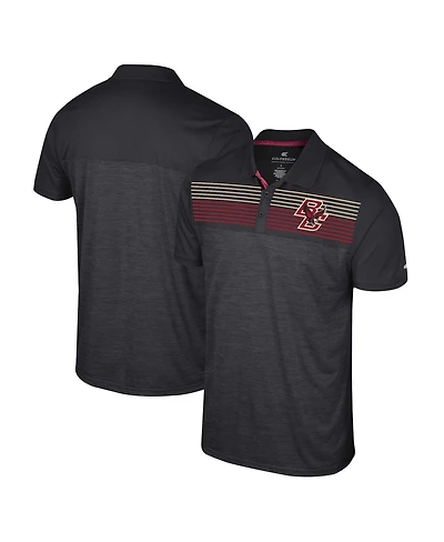 Men's Colosseum Black Boston College Eagles Langmore Polo Shirt