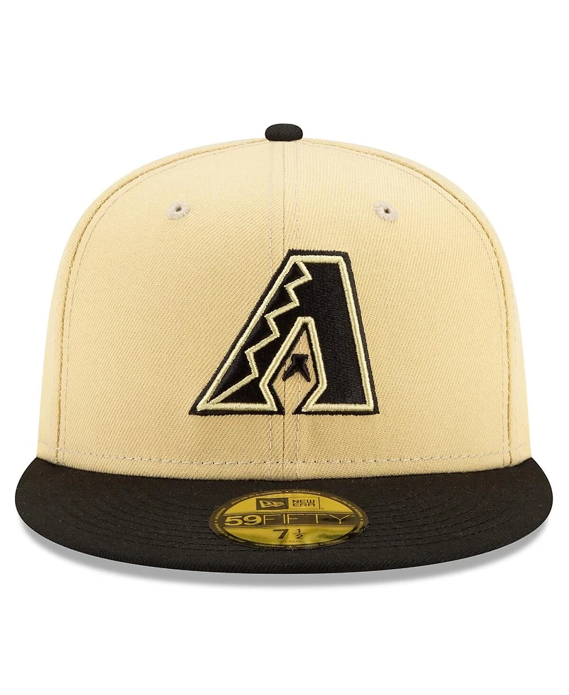 Men's New Era Sand, Black Arizona Diamondbacks 2021 City Connect 59FIFTY Fitted Hat