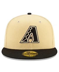 Men's New Era Sand, Black Arizona Diamondbacks 2021 City Connect 59FIFTY Fitted Hat