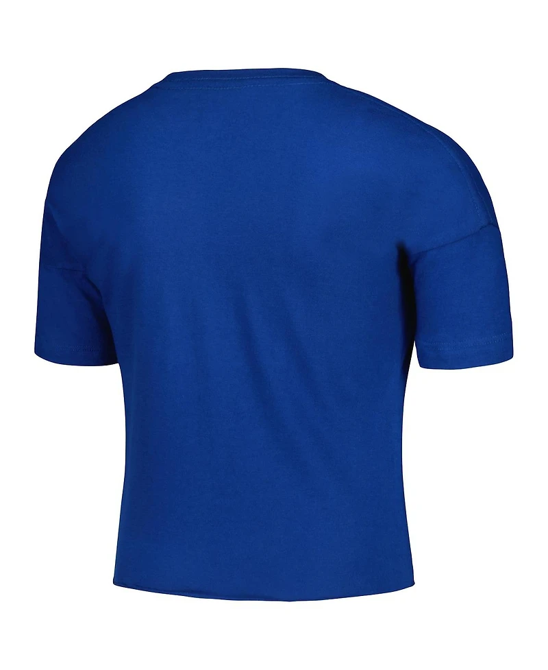 Big Girls New Era Royal Kansas City Royals Team Half Sleeve T-shirt