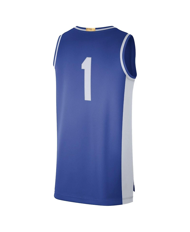 Men's Nike #1 Royal Kentucky Wildcats Limited Retro Jersey