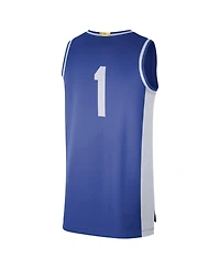 Men's Nike #1 Royal Kentucky Wildcats Limited Retro Jersey